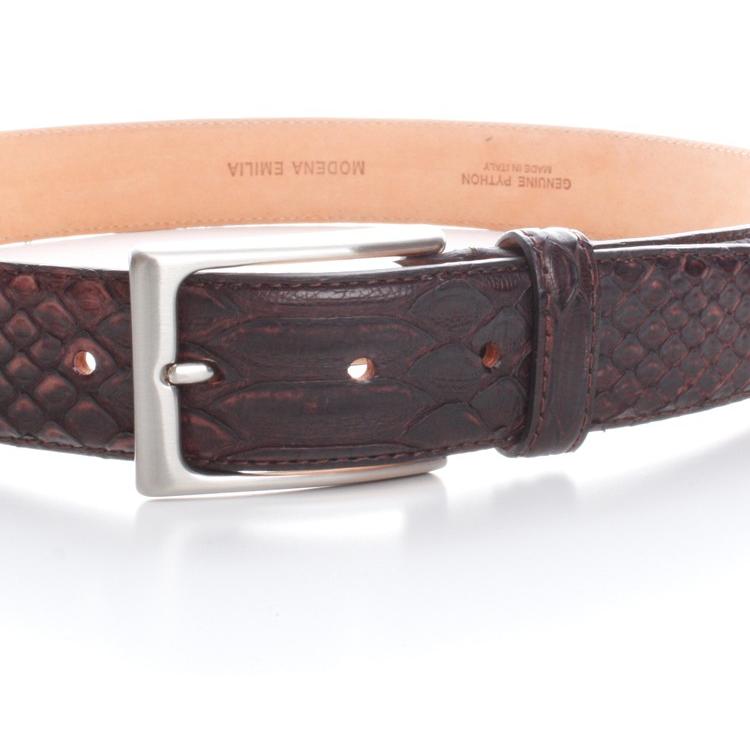 MODENA EMILIA『モデナ・エミリア』ベルト　正規取扱店　ART102-PYTHON-MORO（ダークブラウン） |  | 02