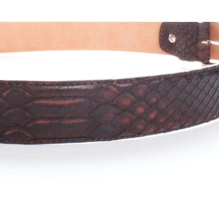 MODENA EMILIA『モデナ・エミリア』ベルト　正規取扱店　ART102-PYTHON-MORO（ダークブラウン） |  | 04