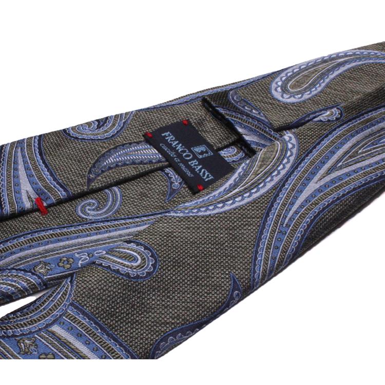 FRANCO BASSI　フランコバッシ　ネクタイ　正規取扱店　FRANCO BASSI-C080-A-5　グレーペイズリー | FRANCO BASSI | 04