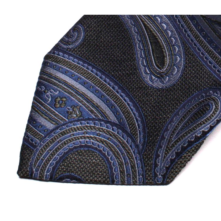 FRANCO BASSI　フランコバッシ　ネクタイ　正規取扱店　FRANCO BASSI-C080-A-8　ネイビーペイズリー | FRANCO BASSI | 02