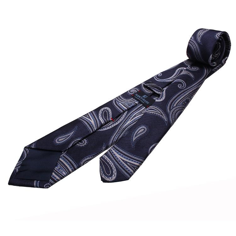 FRANCO BASSI　フランコバッシ　ネクタイ　正規取扱店　FRANCO BASSI-C080-A-8　ネイビーペイズリー | FRANCO BASSI | 03