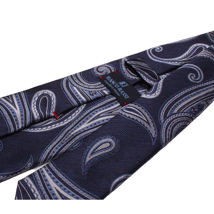 FRANCO BASSI　フランコバッシ　ネクタイ　正規取扱店　FRANCO BASSI-C080-A-8　ネイビーペイズリー | FRANCO BASSI | 04