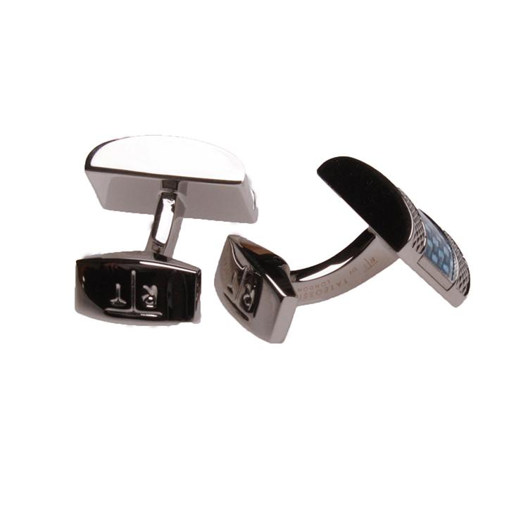 TATEOSSIAN（タテオシアン）カフリンクス　日本販売店　CL2406　Palladium & Blue Alutex | TATEOSSIAN | 04