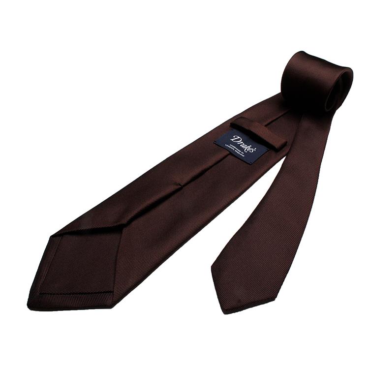 ドレイクス drake's ソリッドタイ ネクタイ ソリッド ダーク