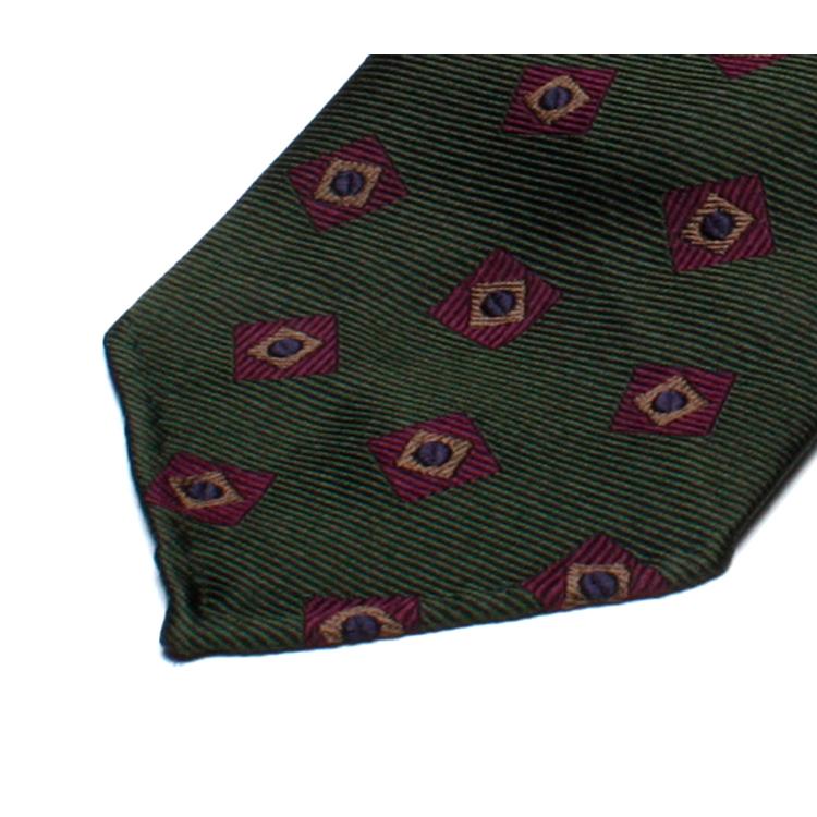 ドレイクス ネクタイ 小紋柄 グリーン 英国製 花 ドレイクス ネクタイ 小紋柄 グリーン 英国製 花 DRAKE'S