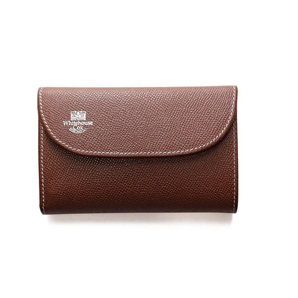 S7660 3 FOLD WALLET LondonCalf - BROWN × NAVY｜2nd-selection