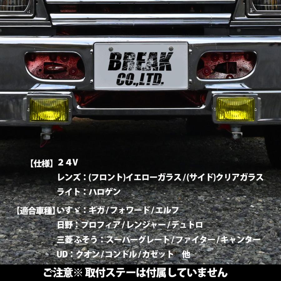レトロ デコトラ ファイブスターギガ 角フォグ ウロコ ステンレス