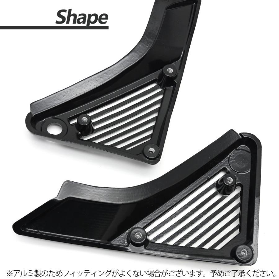 ゼファー400 ゼファーΧ アルフィンカバー サイドカバー 純正型 ゼファー400 ZR400C ZR400G カスタム ドレスアップ パーツ ブラック_2