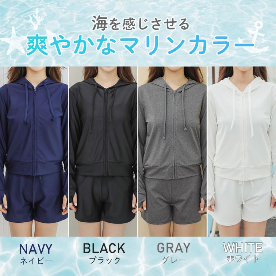 水着 体型カバー レディース ラッシュガード 水着の上に着る服