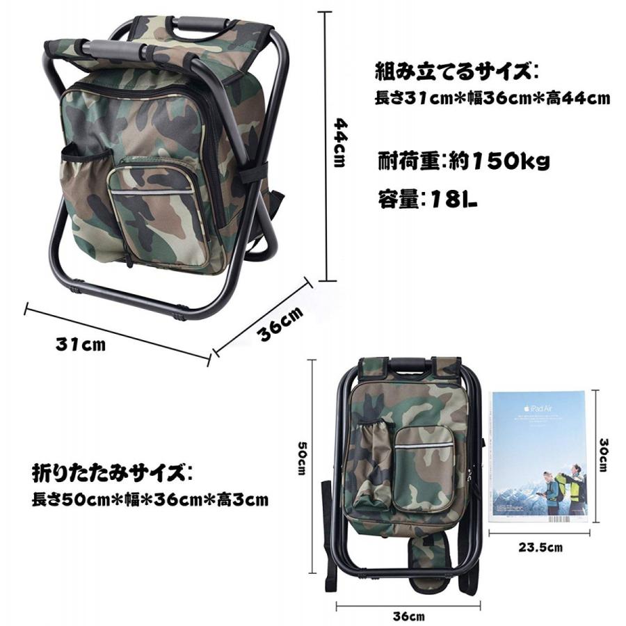 リュック椅子 バックパックチェア イス パック 椅子付リュック