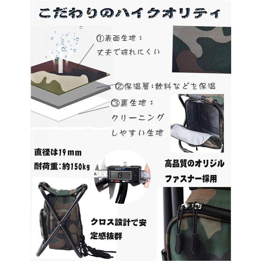 リュック椅子 バックパックチェア イス パック 椅子付リュック