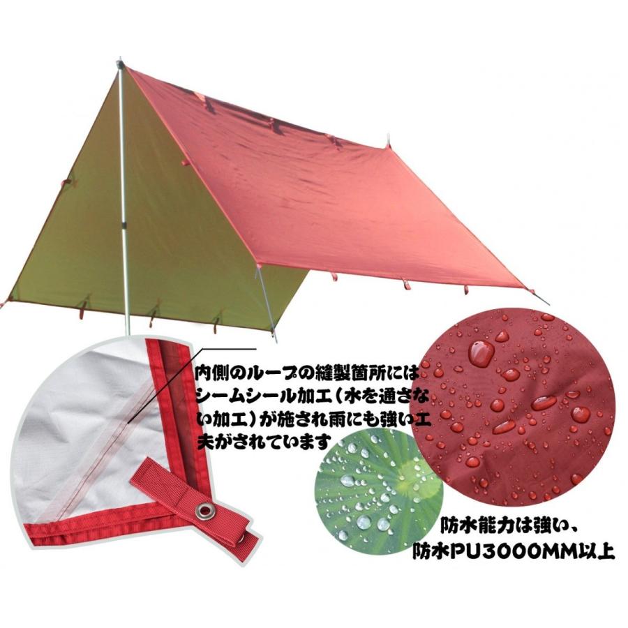 タープ タープテント おしゃれ 庭 日よけ 3m 安い 超軽量 防水 雨 リップストップ生地 グレー Hikeman ハイクマン Hikeman Tarp32 Hikeman 通販 Yahoo ショッピング