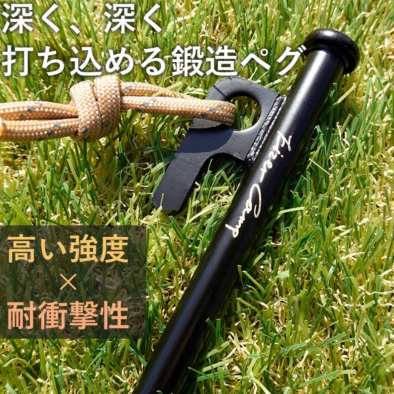 EIZER CAMP（アイゼルキャンプ） 鍛造ペグ 30cm ペグ 8本組 ペグセット
