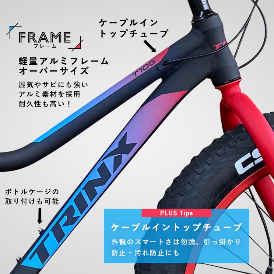 TRINX（トリンクス） ファットバイク 自転車 太いタイヤ 26インチ 極太