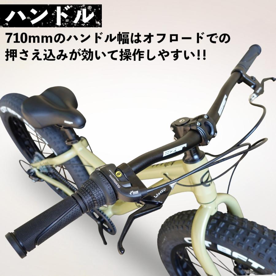 EIZER ファットバイク 自転車 26インチ 極太タイヤ 太いタイヤ