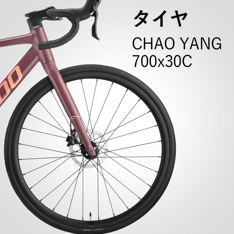 ロードバイク TRINX TDO600 アルミフレーム 700C 20段変速 SENSAH 油圧ディスク 軽量アルミ トリンクス 通勤 通学_5