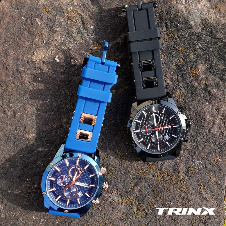 TRINX（トリンクス） 腕時計 メンズウォッチ シリコン 防水 スポーツ