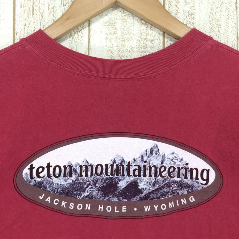MENs M  ティートンマウンテニアリング Tシャツ 希少モデル teton mountaineering レッド系｜2ndgear-outdoor｜03