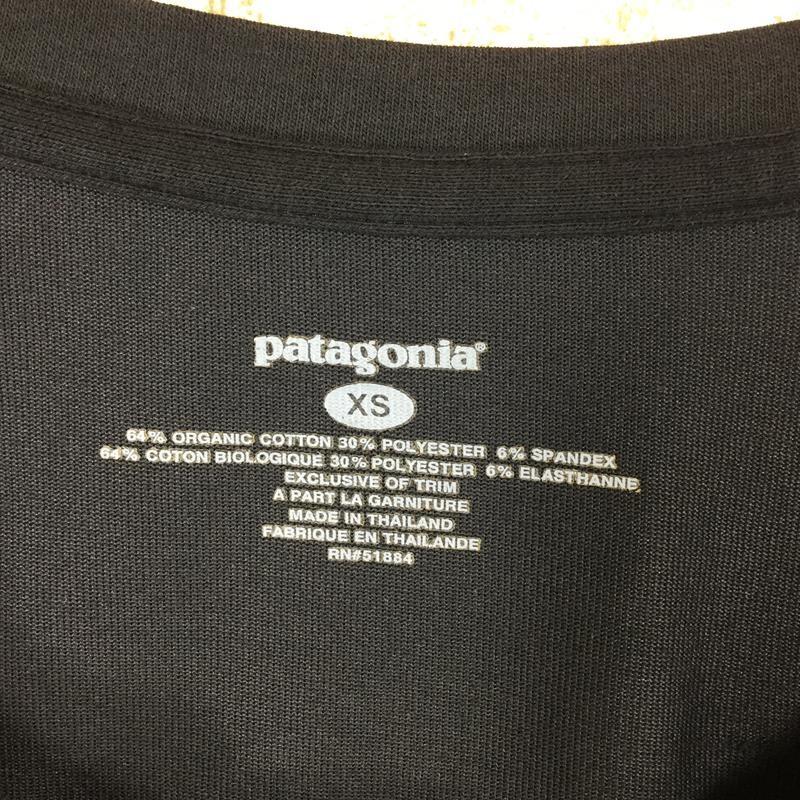 【WOMEN's XS】パタゴニア ストレッチ オーガニックコットン ショートスリーブ クルー PATAGONIA 53586 ブラック系｜2ndgear-outdoor｜02