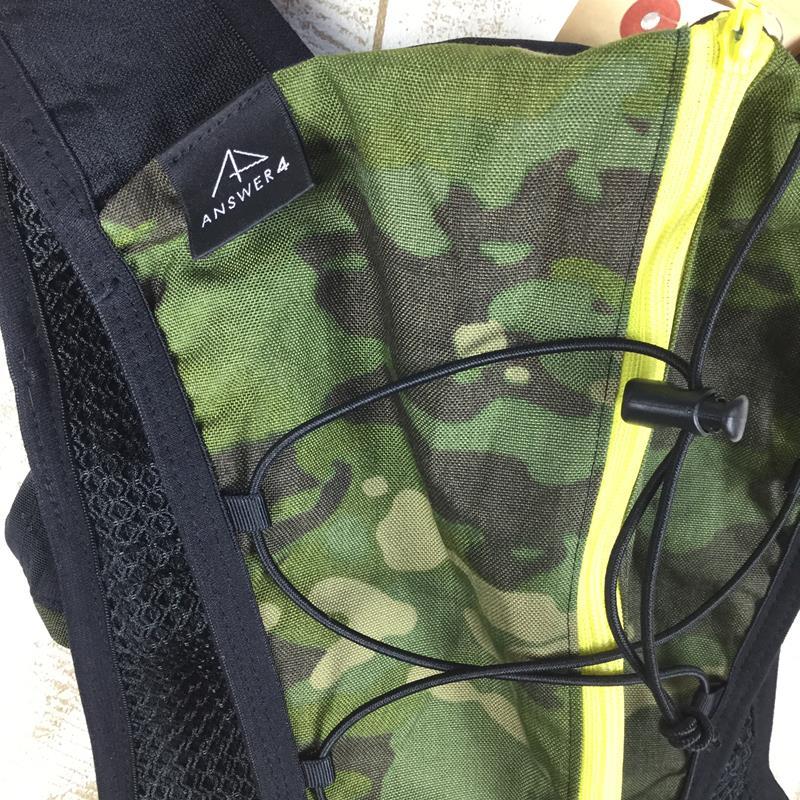 アンサーフォー フォーカスウルトラ Focus Ultra トレイルランニング パック 背面ポケット ストック用ループ ショックコードあり Answer4 S 迷彩 グリーン系 ブランド別 A Answer4 アウトドア用品 登山用品専門 買取販売 セカンドギア