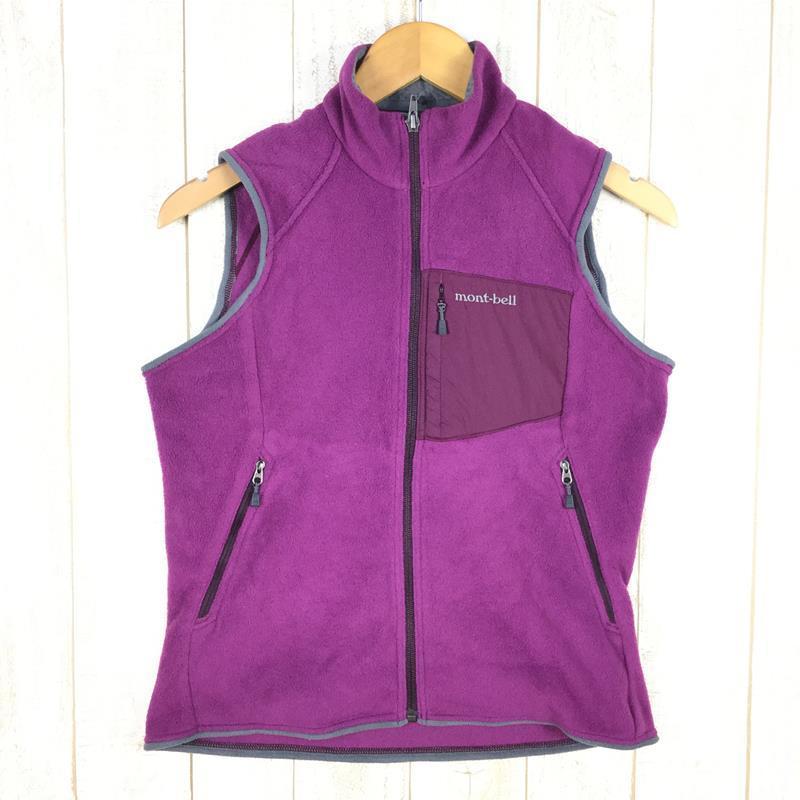 モンベル クリマプラス100 ジップベスト Montbell Asian Women S S パープル系 Z セカンドギアヤフーショッピング店 通販 Yahoo ショッピング