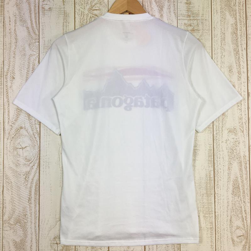 MENs XS  パタゴニア キャプリーン1 シルクウェイト グラフィック Tシャツ PATAGONIA 45320 WHT White ホワイト系｜2ndgear-outdoor｜06