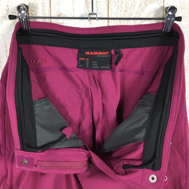 WOMENs 36  マムート パラドイ パンツ Pordoi Pants ソフトシェル パンツ MAMMUT 1020-10020 パープル系｜2ndgear-outdoor｜05