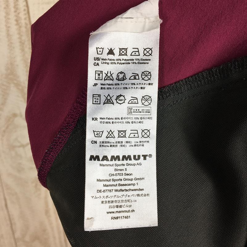 WOMENs 36  マムート パラドイ パンツ Pordoi Pants ソフトシェル パンツ MAMMUT 1020-10020 パープル系｜2ndgear-outdoor｜10