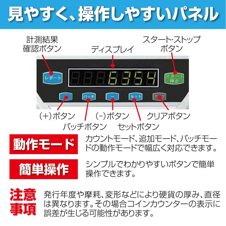 ONE STEP コインカウンター 自動 高速 硬貨計数機 マネーカウンター