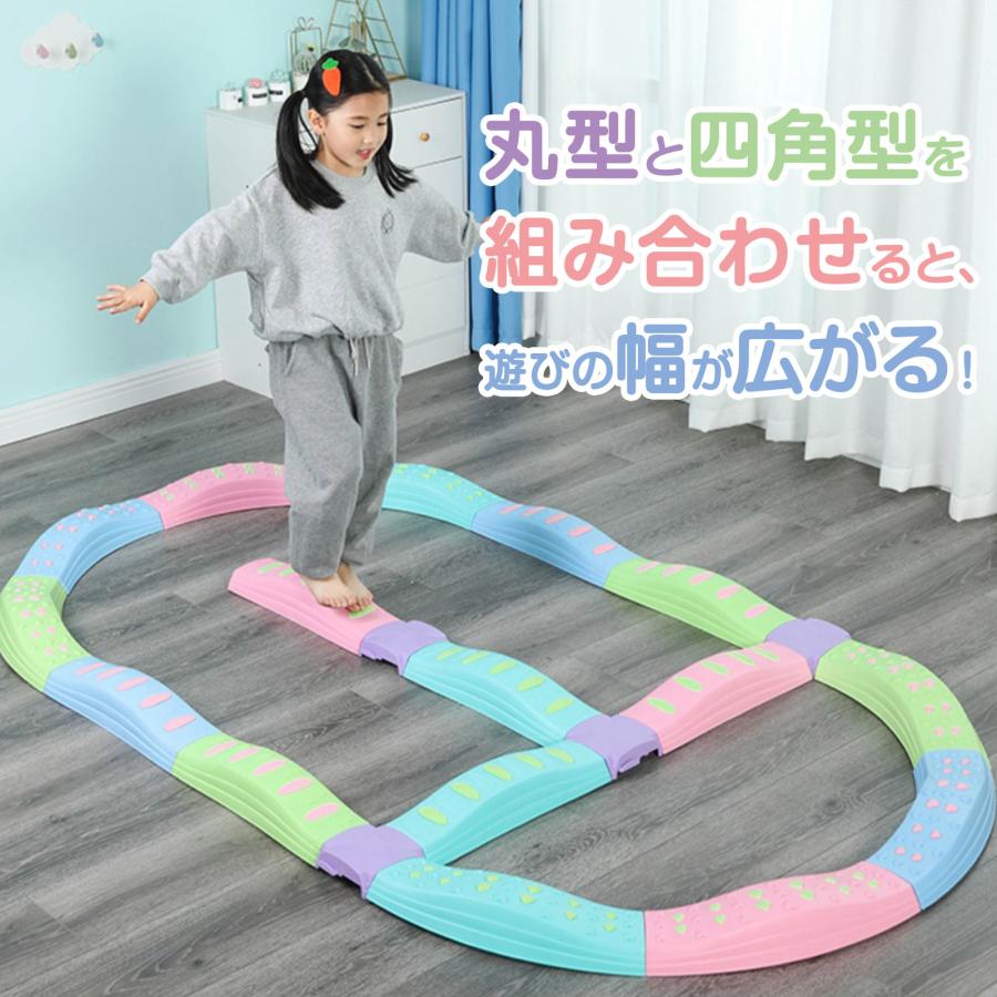 バランスブロック 平均台 バランスストーン ソフト 体幹 スポーツ 幼稚園 知育 室内 屋内 知育玩具 プレゼント 送料無料 爆買の画像