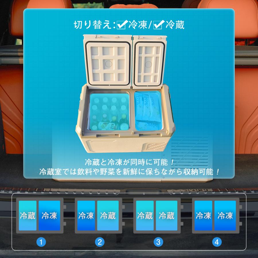 急速冷蔵冷凍♪ポータブル大容量冷蔵庫 Amazon.co.jp: 【25L 冷蔵+冷凍庫】 ONE STEP 車載冷蔵庫 クーラー