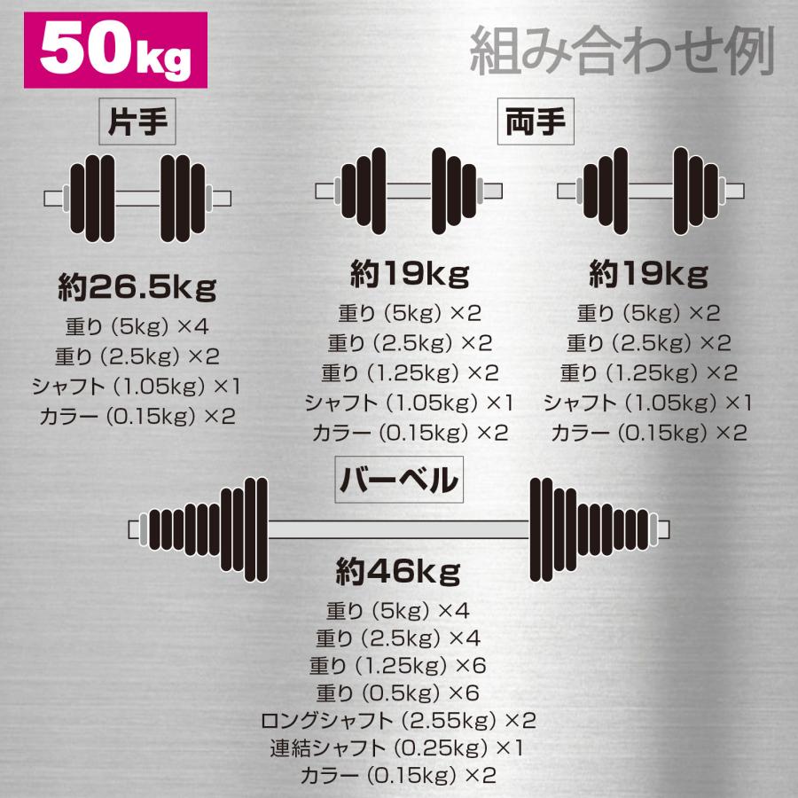 TOP FILM ダンベル 24kg バーベル 50kg バーベルセット 可変式ダンベル