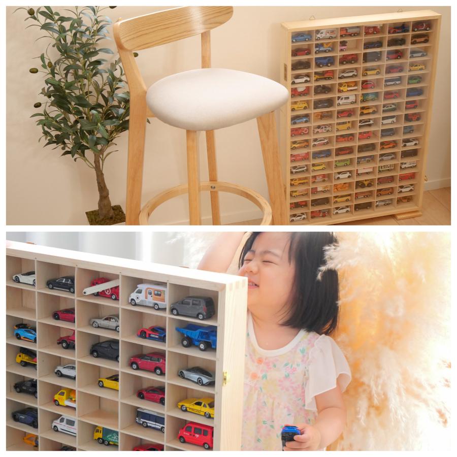 ミニカーケース ミニカー 収納棚 トミカケース 壁掛け 90台 扉あり tomica コレクションラック ケース  送料無料 | DIYELL | 11