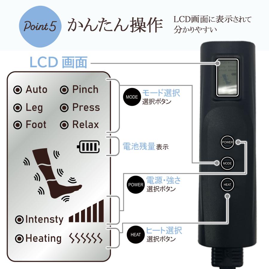 フットケア　OS-BL01 ONE STEP マッサージ器 マッサージ機 ONE STEP マッサージ器 マッサージ機 多機能 足 圧迫 膝 脚 加圧 温熱