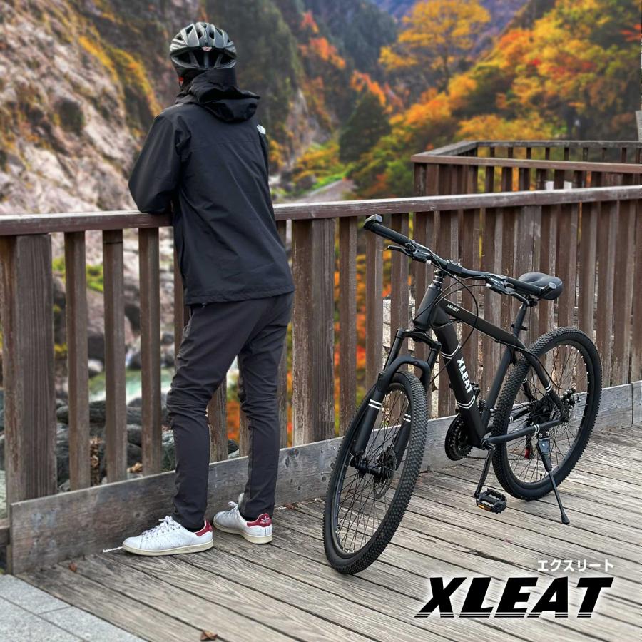 XLEAT マウンテンバイク 26インチ シマノ製 21段変速 ライト付き mtb