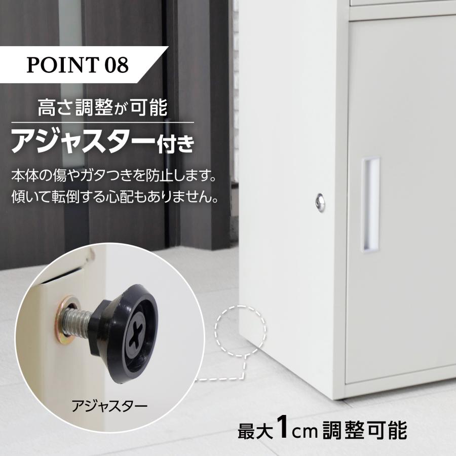 宅配ボックス ポスト 2段 大容量 防水 戸建 屋外 両開き ポスト一体型 簡単設置  複数投函 置き配 盗難防止 SKK | SKK | 11