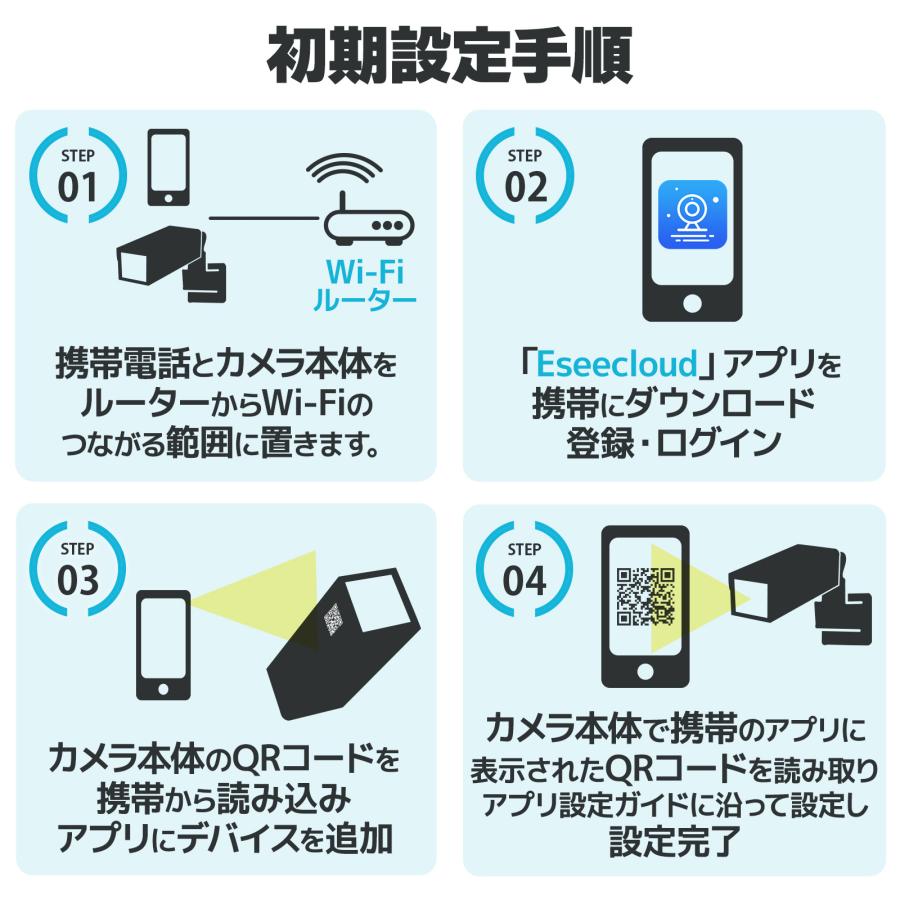 ONE STEP 防犯カメラ 監視カメラ 屋外 家庭用 wifi 小型 ソーラー 無線