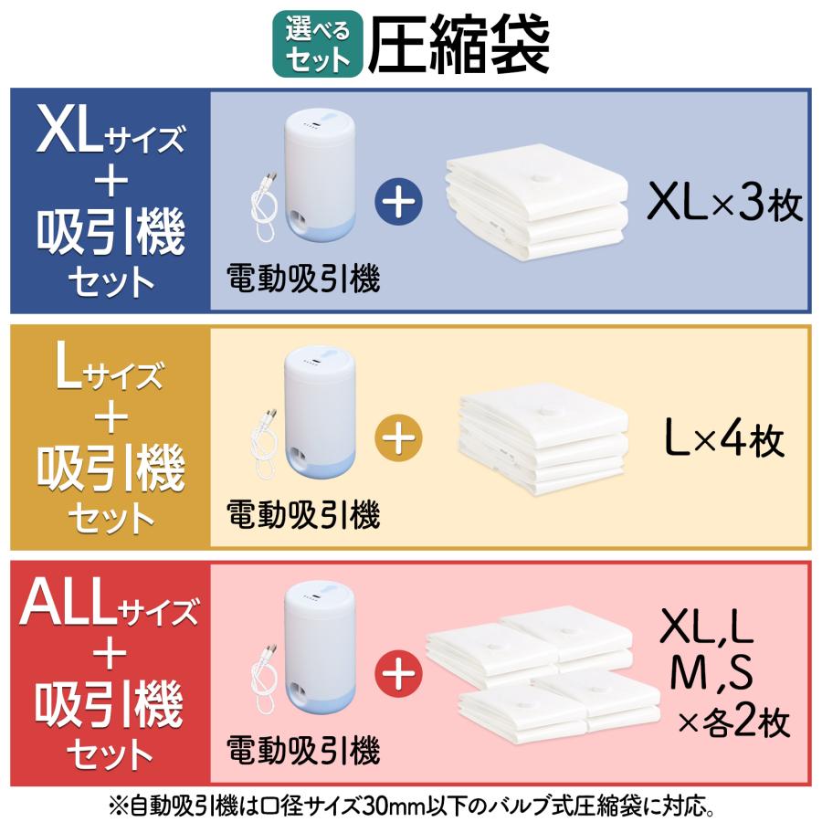 ONE STEP 圧縮袋 旅行用 衣類 吸引機 布団圧縮袋 ポンプ 電動 掃除機