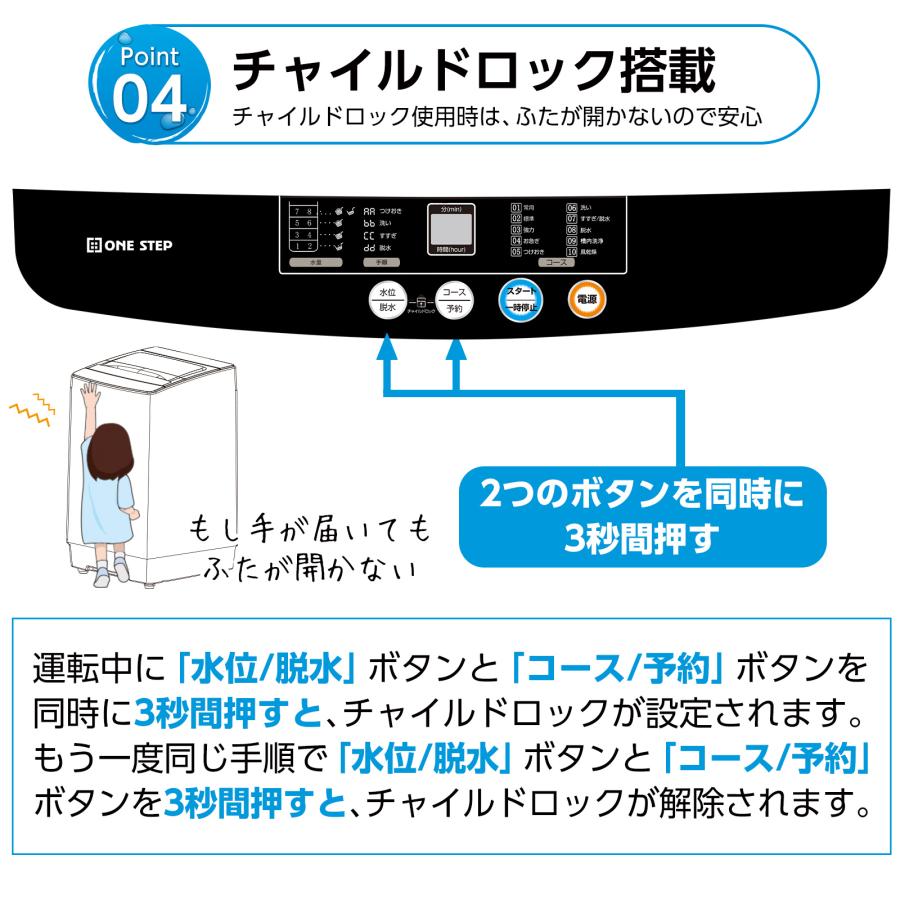 ONE STEP 洗濯機 縦型洗濯機 一人暮らし 4.5kg 防振 送料無料 爆買