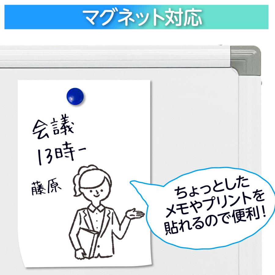 SKK ホワイトボード 1200×900 脚付き L字脚 壁掛け 立て掛け