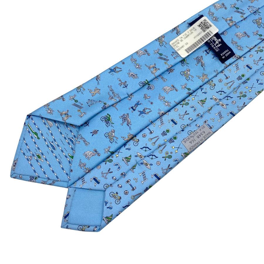 HERMES 【新品】エルメス ネクタイ シルクツイルタイ 7cm《 GRAINE DE  