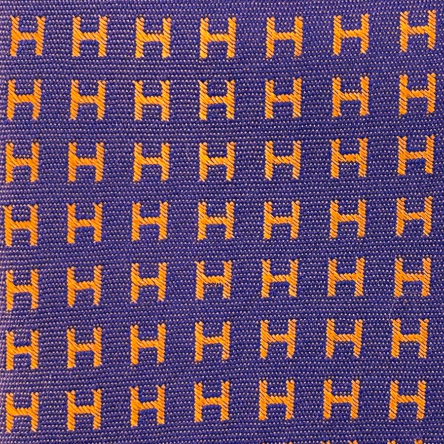 HERMES 【新品】エルメス ネクタイ 《 ファソネH 》 7cm H織り