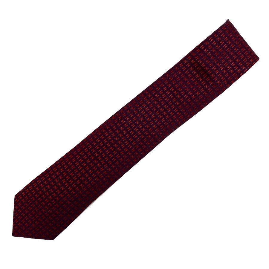 HERMES（エルメス） 【新品】 ネクタイ H織りタイ バイカラー 8cm