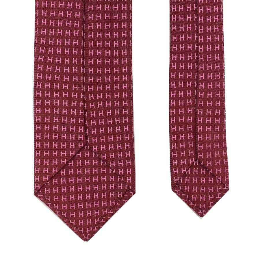 HERMES 【新品】エルメス ネクタイ H織りタイ バイカラー