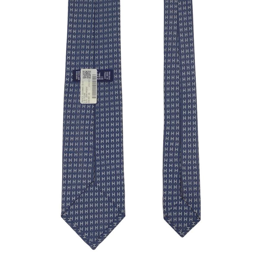 【超美品】エルメス 現行 H柄 ファソネ ソリッド調 アイボリー 白 HERMES（エルメス） 国内完売商品【新品】エルメス ネクタイ H織りタイ