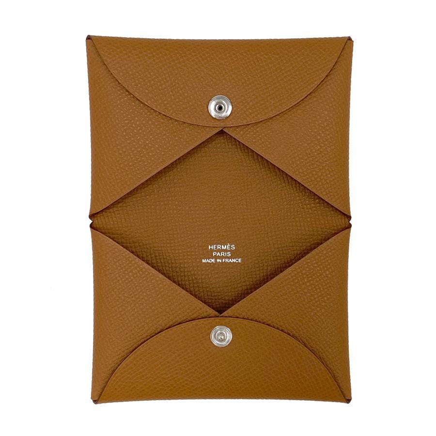 HERMES（エルメス） 【新品】エルメス カルヴィ エプソン ゴールド