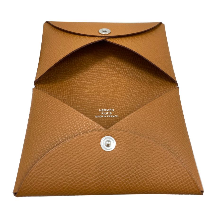 HERMES（エルメス） 【新品】エルメス カルヴィ エプソン ゴールド