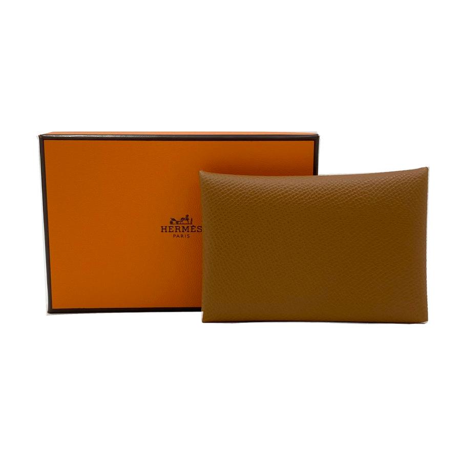 HERMES（エルメス） 【新品】エルメス カルヴィ エプソン ゴールド