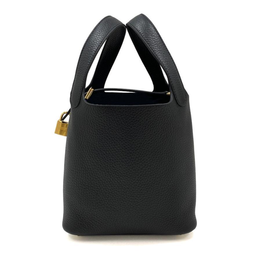 【新品】K刻印（2025年製造）エルメス HERMES ハンドバッグ ピコタンロックPM トリヨンクレマンス ノワール ゴールド金具 H056289CCの画像