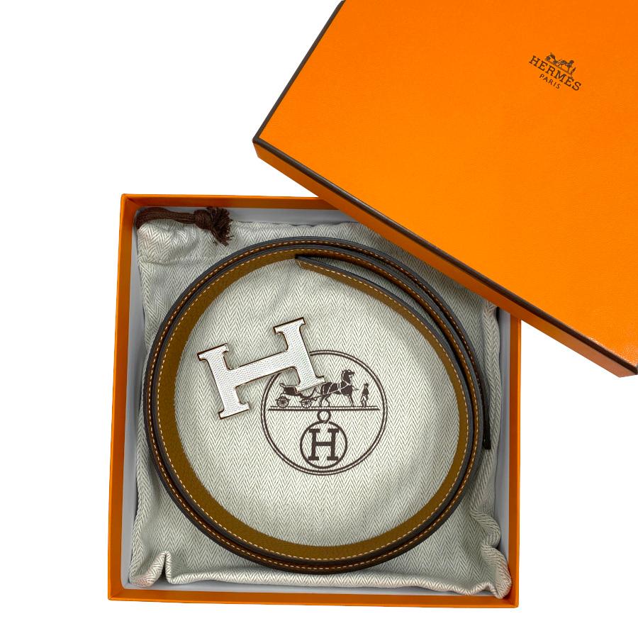 【最高峰】 HERMES エルメス バックル ベルト Hロゴ ゴールド エルメス Hロゴ コンスタンス ベルト ゴールド ブラック